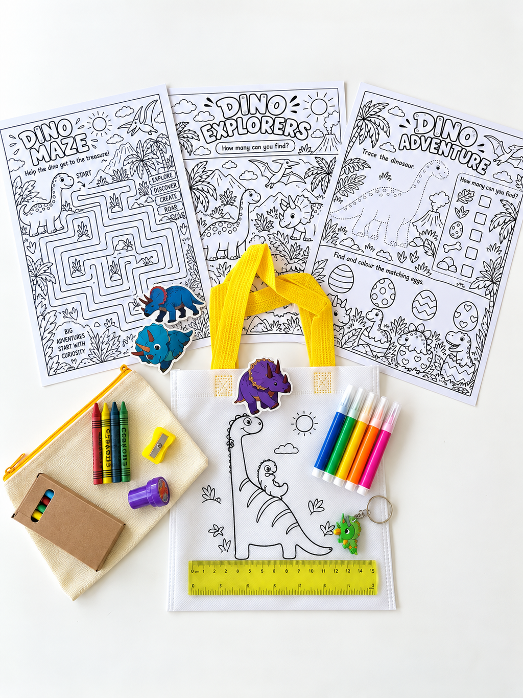Dino Stationery Activity Kit