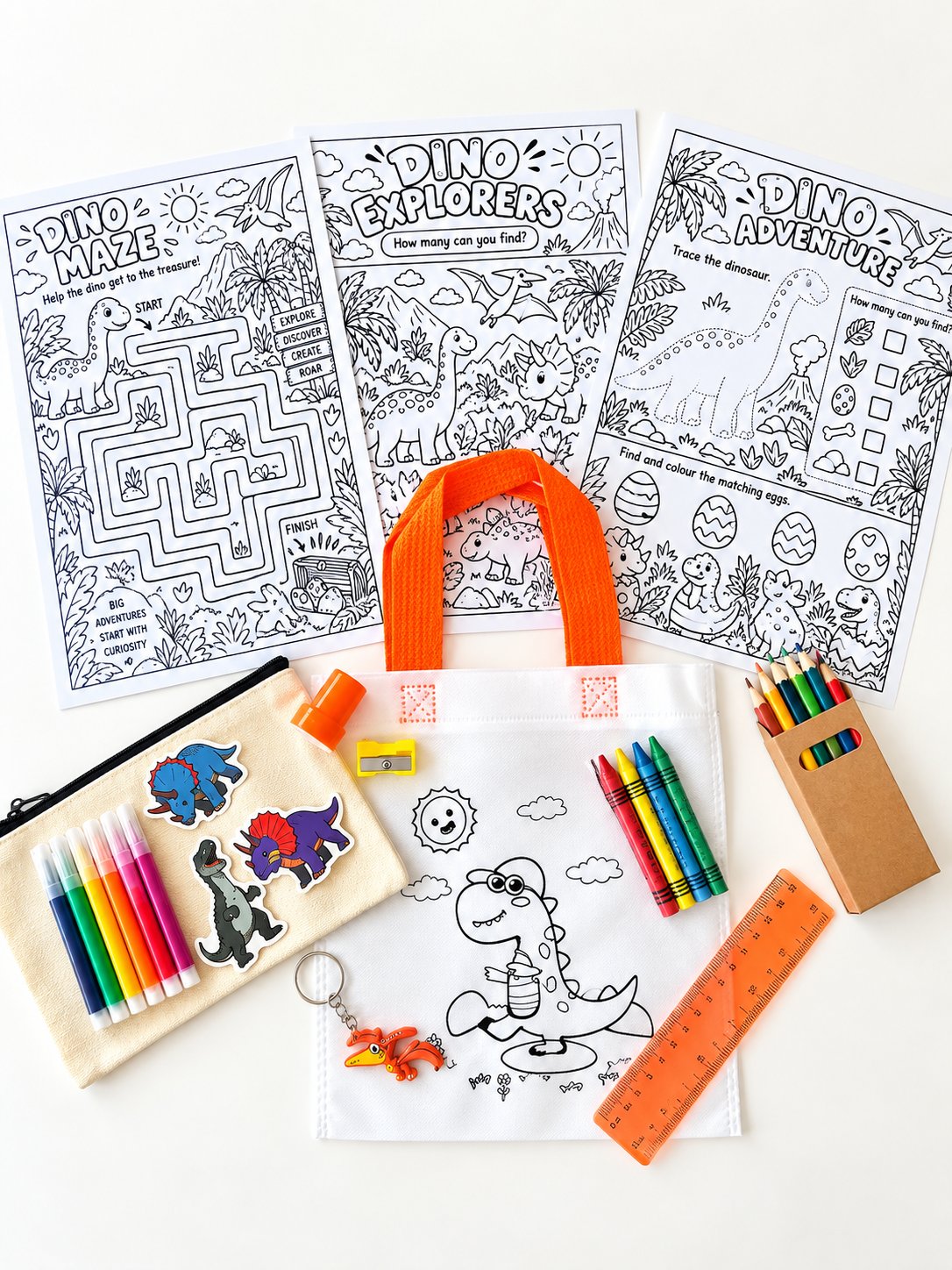 Dino Stationery Activity Kit