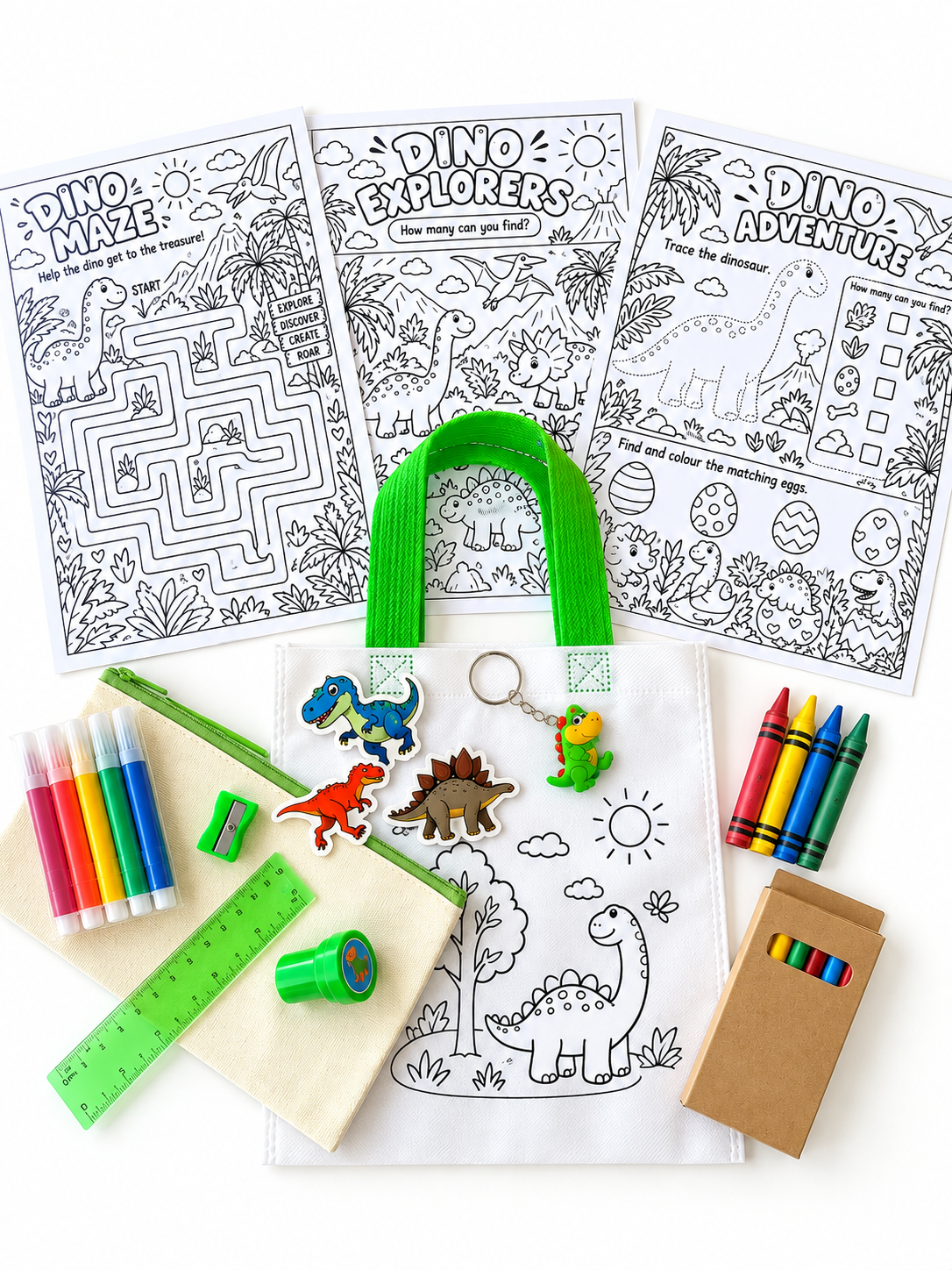 Dino Stationery Activity Kit