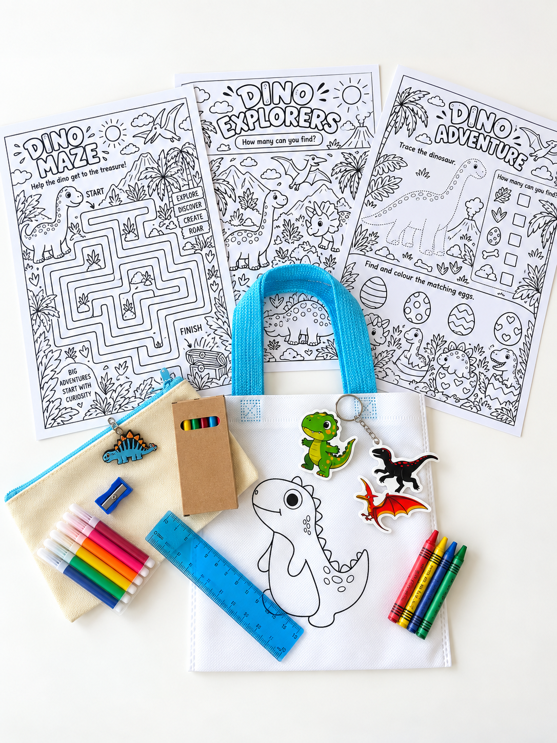 Dino Stationery Activity Kit
