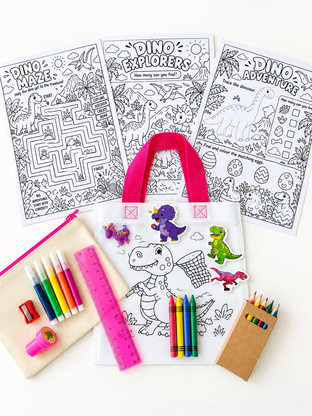 Dino Stationery Activity Kit